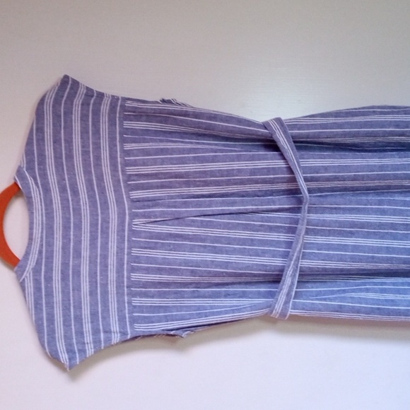 Jones New York linen midi shift dress size 10 - Picture 6 of 11